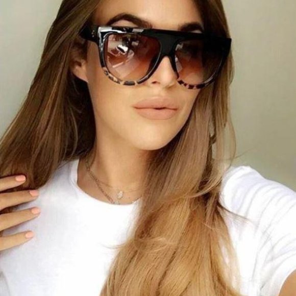 💎✨ Flat Top Oversized Sunglasses - Picture 5 of 13